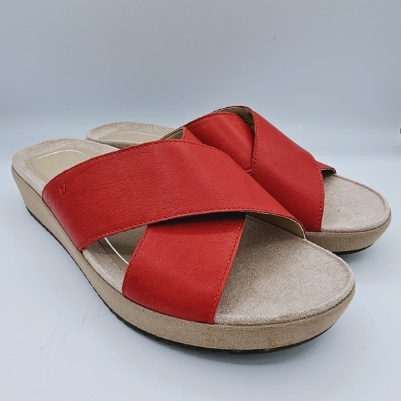 Vionic Hayden Cherry Platform Slide Comfort Sandals - Picture 1 of 12